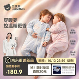 贝肽斯婴儿睡袋暖姜3.0儿童分腿睡袋婴幼儿防踢被睡衣春秋双层 花语S