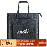 臻佑（Grsaed）鱼护包手提袋长柄43cm多功能防水轻便渔具包鱼护袋加厚耐磨收纳活鱼桶钓鱼配件有侧包 黑色