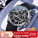 花花公子（PLAYBOY）京东自营男士手表机械风26新款十大品牌名表男生腕表男友生日送礼