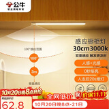 公牛（BULL）感应橱柜灯衣柜灯LED人感光感磁吸 卧室床沿玄关小夜灯30CM3000K