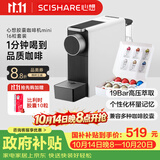 心想（SCISHARE）胶囊咖啡机兼容Nespresso家用办公室小型便携式桌面S1201 【甄选礼赠】静谧灰礼盒版