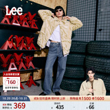 Lee【张凌赫代言】中蓝色水洗428懒懒裤高腰女显瘦宽腿牛仔裤潮流 中蓝色 30