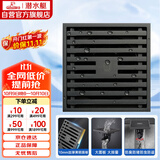 潜水艇（Submarine）MTK50-10黄铜镀镍枪灰色拉丝防臭地漏卫生间淋浴大排量地漏50管径