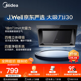 美的（Midea）抽吸排油烟机 家用大吸力侧吸式油烟机上门安装以旧换新出租房屋脱排烟机CXW-200-J30