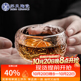 苏氏陶瓷琉璃主人杯功夫茶杯玻璃品茗杯耐高温加厚茶杯透明莲花杯