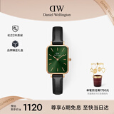 丹尼尔惠灵顿（DanielWellington）DW女士手表复古方盘小绿表轻奢小众石英腕表生日礼物送女友DW446