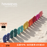 havaianas哈唯纳Top炫彩夹脚人字拖女夏海边平底拖鞋情侣款 0090-火耀黑 41-42 巴西码