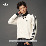adidas明星同款复古华夫格夹克早秋薄外套卫衣男女阿迪达斯三叶草   JW0109-王鹤棣同款   XL
