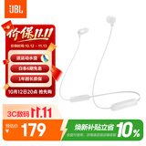 JBLTUNE135BT蓝牙无线耳机 颈挂式运动耳机 无线立体声耳机适用 苹果耳机 白色