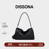 DISSONA【董洁同款】迪桑娜包包吐司包软包腋下包手提单肩包【礼物】 小号-黑色