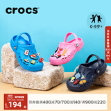 CROCS卡骆驰贝雅儿童洞洞鞋户外包头童鞋沙滩鞋凉鞋拖鞋/207013/207012 黑色-001 31 (190mm)