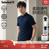 添柏岚（Timberland）官方男装短袖POLO衫休闲通勤透气亲肤舒适|A6943 A6943433/深宝石蓝 M
