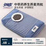 安睡宝（SOMERELLE）荞麦枕头100%纯荞麦壳颈椎枕 天然草本按摩护颈枕 40*60cm一只装