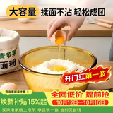 青苹果加厚高硼硅钢化耐热玻璃碗微波炉专用大号汤碗和面盆耐高低温