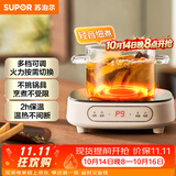 苏泊尔（SUPOR）电陶炉煮茶电磁炉家用电磁炉灶新型迷你小型简易大功率速热轻音火锅围炉煮茶炉C10-CS15