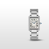 卡地亚(Cartier)坦克系列方盘腕表白盘钢带33.7x25.5mmWSTA0106 礼物
