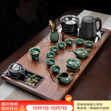 原和功夫茶具套装家用整套自动烧水一体茶盘茶杯茶壶办公会客现代茶台