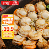 鲜项大号冷冻带黄扇贝肉净重2斤约80-120粒烧烤火锅食材海鲜生鲜送礼