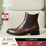 爱步（ECCO）靴子女 时尚潮流百搭冬季切尔西女靴牛皮革粗跟短靴女 型塑266503 棕色26650301014 （批次随机发货） 39