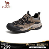 骆驼（CAMEL）踏山男士户外登山复古网面休闲低帮徒步鞋 G14S342046 棕/黑 41