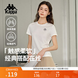 卡帕（Kappa）背靠背t恤短袖修身2026新款夏季休闲纯棉半袖运动显瘦K0E42TD01D
