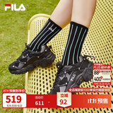 斐乐猫爪1丨FILA老爹鞋夏季女鞋复古黑色厚底增高运动鞋休闲鞋 黑-BK 36