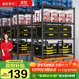 溢彩年华厨房置物架落地货架多层杂物零食架果蔬菜储物收纳架五层75cm2393