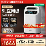 氧精灵5升医用制氧机家用氧气机老人孕妇专用吸氧机带雾化58W