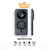 猩球卫士适用华为Mate90ProMax典藏版磁吸手机壳光栅轻薄行李箱条纹保护套磨砂半透清新撞色边条外壳黑黑