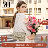 VANESSA HOGAN VH女包山茶花信封包轻奢老花链条小包单肩斜挎包生日礼物送女友