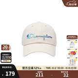 Champion冠军棒球帽鸭舌帽女士休闲遮阳帽防晒帽子户外运动潮流 中白 均码