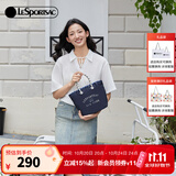 LeSportsac明星同款乐播诗大容量通勤包女款上班手提包双面托特包生日礼物 黑莓硬糖