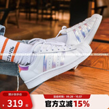 阿迪达斯（adidas）男女鞋 SUPERSTAR 三叶草经典金标贝壳头板鞋休闲运动鞋 镭射彩纹FV3139/大半码 微瑕 35.5