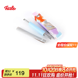菲仕乐 食色系列烘培工具新手DIY 擀面擀硅胶垫刮刀打蛋器耳套 粉蓝擀面杖+硅胶垫