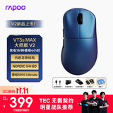 雷柏（Rapoo）VT3sMAX大师版V2 中小手无线/有线双模游戏鼠标 PAW3955引擎54H20双芯 三角洲行动吃鸡电竞 幻彩