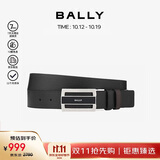 BALLYFABAZIA男士搭扣双面腰带3.5/110黑色/棕色 6181991礼物双十一
