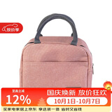 乐扣乐扣（LOCK&LOCK）饭盒便当包 保温保冷饭包手提收纳袋上班族带饭袋 粉色