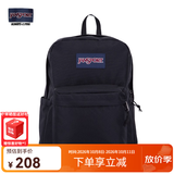 JANSPORT杰斯伯书包轻便双肩包男女旅行包简约背包电脑包学生校园 4QUT008爵士黑-侧边袋