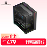 利民（thermalright）A70 ARGB 黑色机箱 隐藏式水冷走管设计 全景三面开窗海景房 ATX大空间支持 RGB 灯条设计机箱