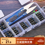 臻佑（Grsaed）铅皮60枚环保刻度铅竞技克度铅坠快速铅皮卷剪刀钓鱼配件渔具套装