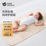 贝肽斯婴儿隔尿垫天然彩棉防水可水洗姨妈垫生理期床垫 瑞兔200×180cm