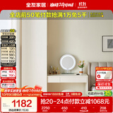 全友家居衣柜书桌一体组合小户型简约卧室收纳储物柜梳妆台转角置物架