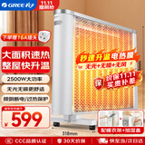 格力（GREE）电热膜电暖器取暖器节能低耗立体速热智能控温取暖炉2500w大功率烤火炉电暖气 机械款NDYQ-X6025