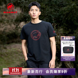 猛犸象（MAMMUT）QD 男户外经典红标吸湿速干舒适休闲短袖T恤 黑色 M
