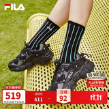 斐乐猫爪1丨FILA老爹鞋夏季女鞋复古黑色厚底增高运动鞋休闲鞋 黑-BK 36