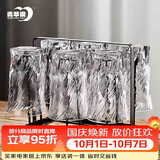 青苹果玻璃水杯架 黑色轻奢不锈钢玻璃杯架 酒杯玻璃杯牛奶杯茶杯杯架