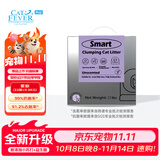 喵洁客（CAT FEVER）金装猫砂进口矿砂钠基矿石除臭低尘膨润土猫砂22磅10kg紫标礼盒装