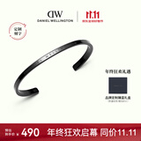 丹尼尔惠灵顿（DanielWellington）dw手镯男经典开口手镯曜目黑大号DW382生日礼物送男友