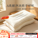 远梦家纺枕头抗菌防螨决明子枕芯家用护颈椎硬枕天然草本定型枕一对 一对 醇净决明子对枕(A类)45*70cm