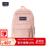 JANSPORT杰斯伯双肩包新款女男暮光复古学生书包旅行包商务通勤电脑包皮革 4QVBZ43 草莓慕斯【灯芯绒款】侧袋+隔层